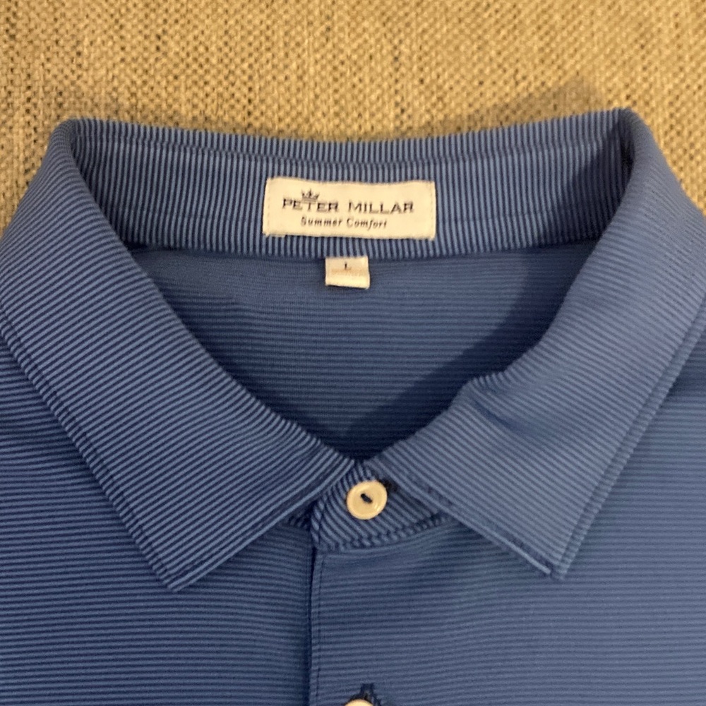 Peter Millar summer comfort polo blue